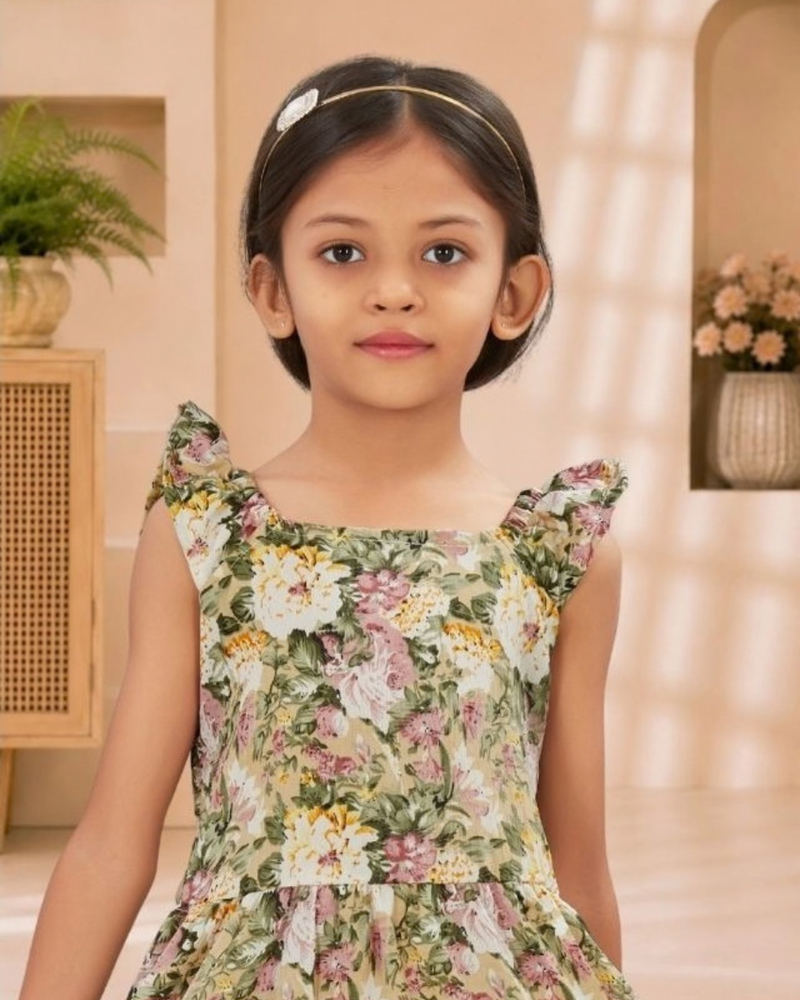 Elowen Garden Ruffle Frock
