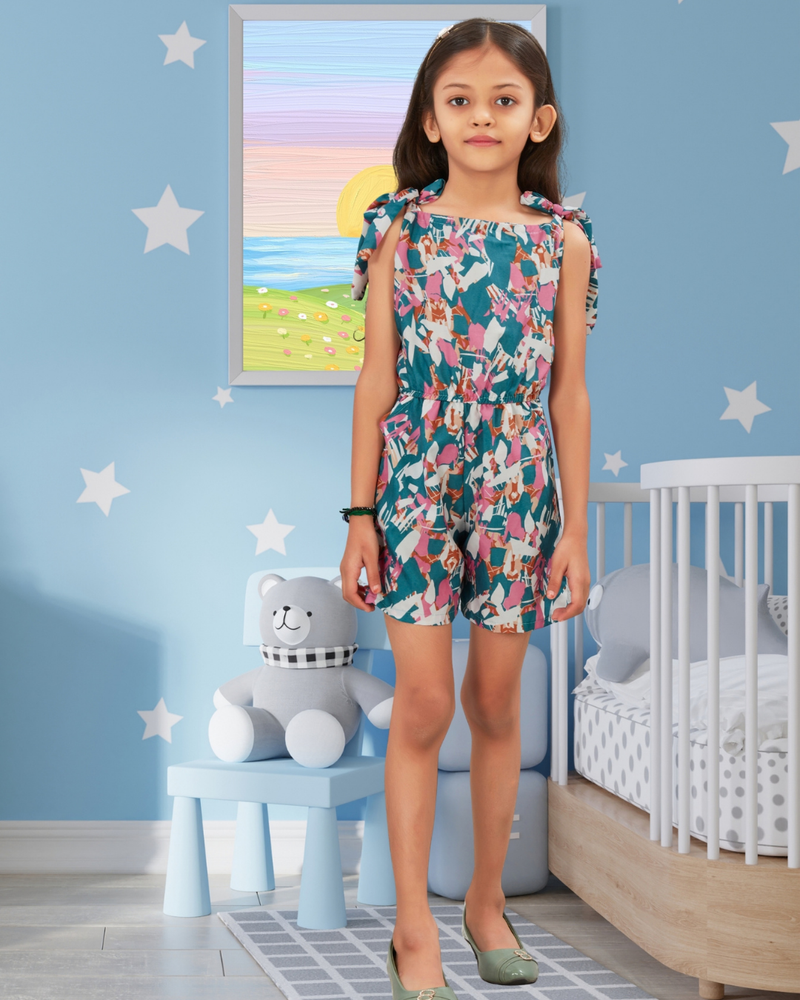 Marina Breeze Tie-Up Playsuit