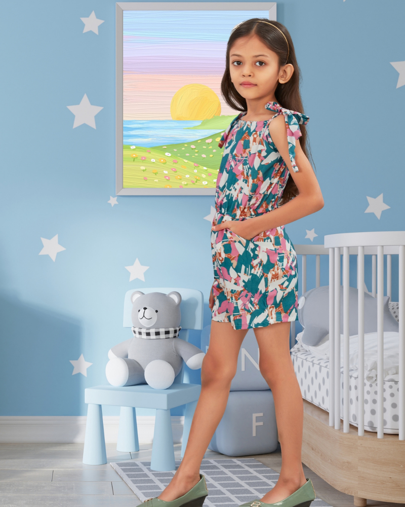 Marina Breeze Tie-Up Playsuit
