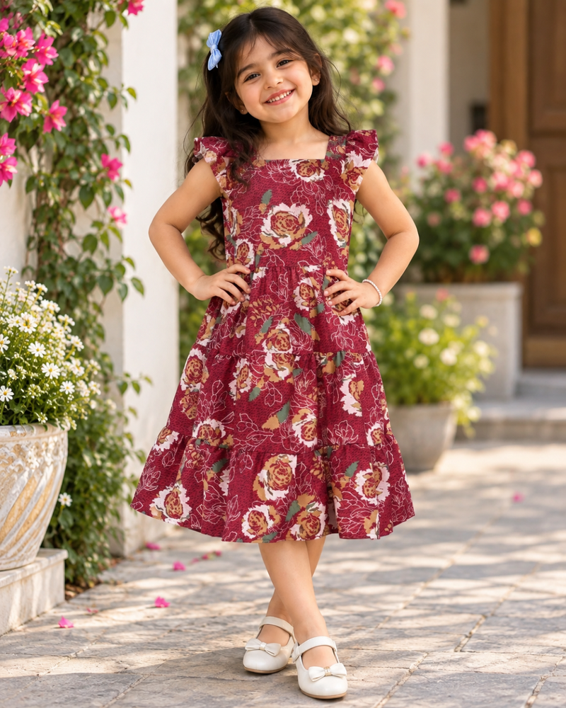 Rosalind Rose Tiered Frock