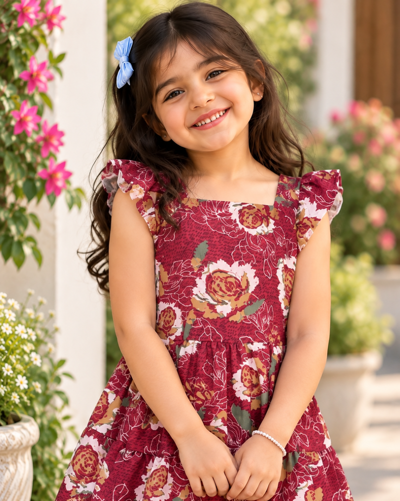 Rosalind Rose Tiered Frock