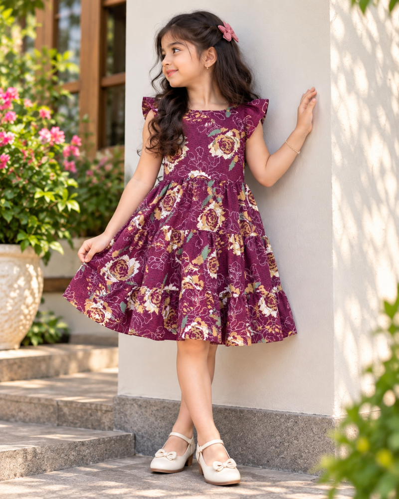 Mariposa Bloom Tiered Frock