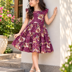 Mariposa Bloom Tiered Frock