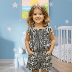 Nocturne Lattice Tie-Up Playsuit
