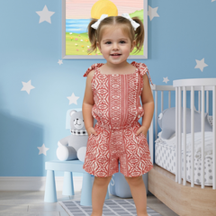 Coralia Batik Tie-Up Playsuit