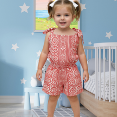 Coralia Batik Tie-Up Playsuit