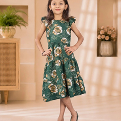 Verdant Rose Tiered Frock