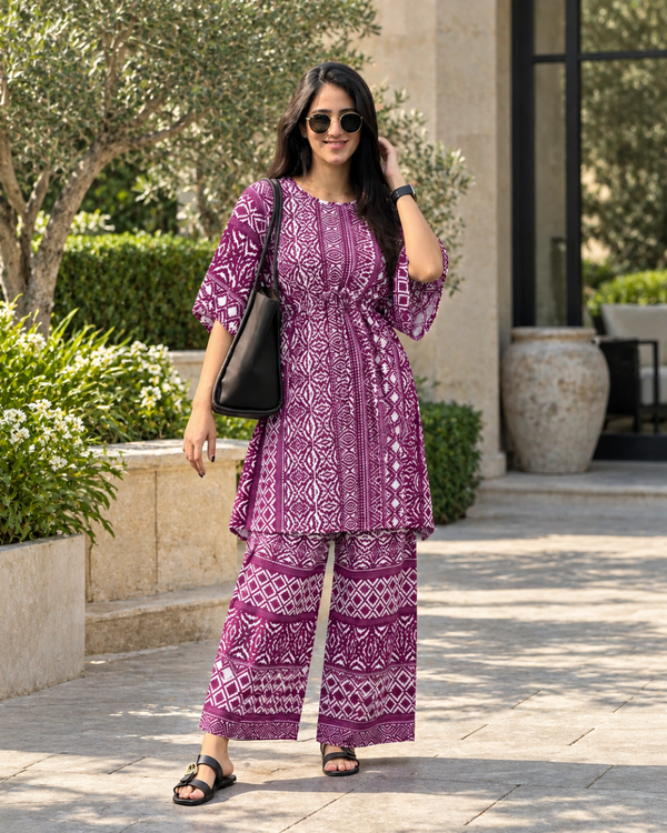 Boho Pixel Kaftan Set