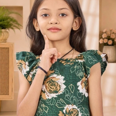 Verdant Rose Tiered Frock