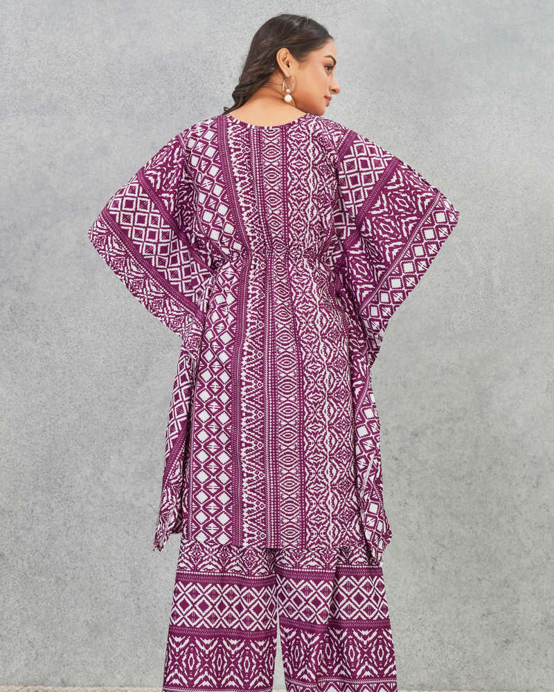Boho Pixel Kaftan Set