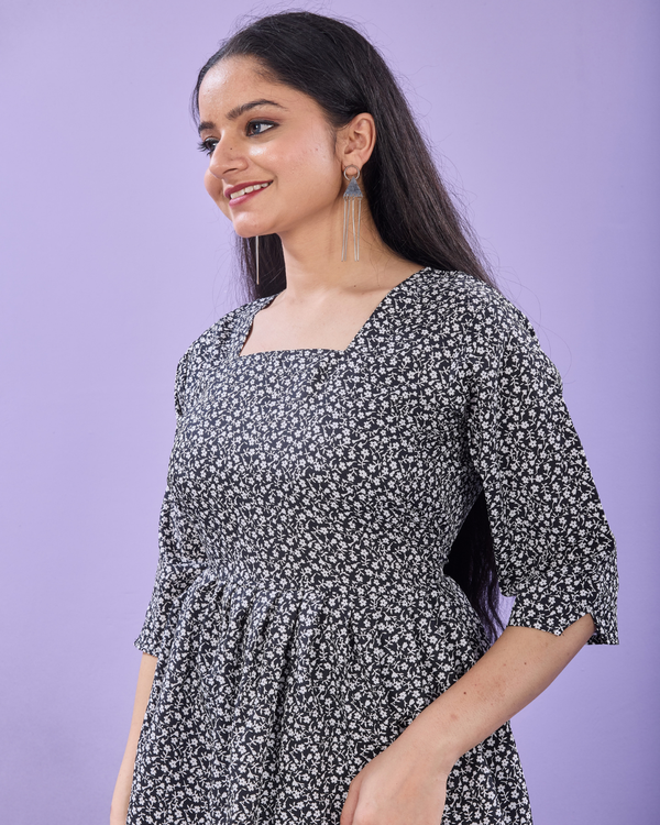 Meadow Ditsy Peplum Top