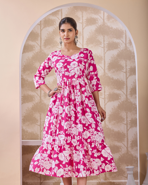 Vivienne Botanic Flared Dress