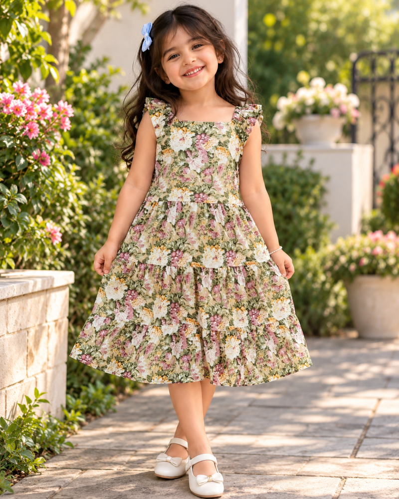 Elowen Garden Ruffle Frock