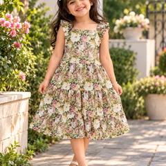 Elowen Garden Ruffle Frock