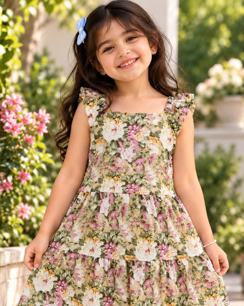 Elowen Garden Ruffle Frock