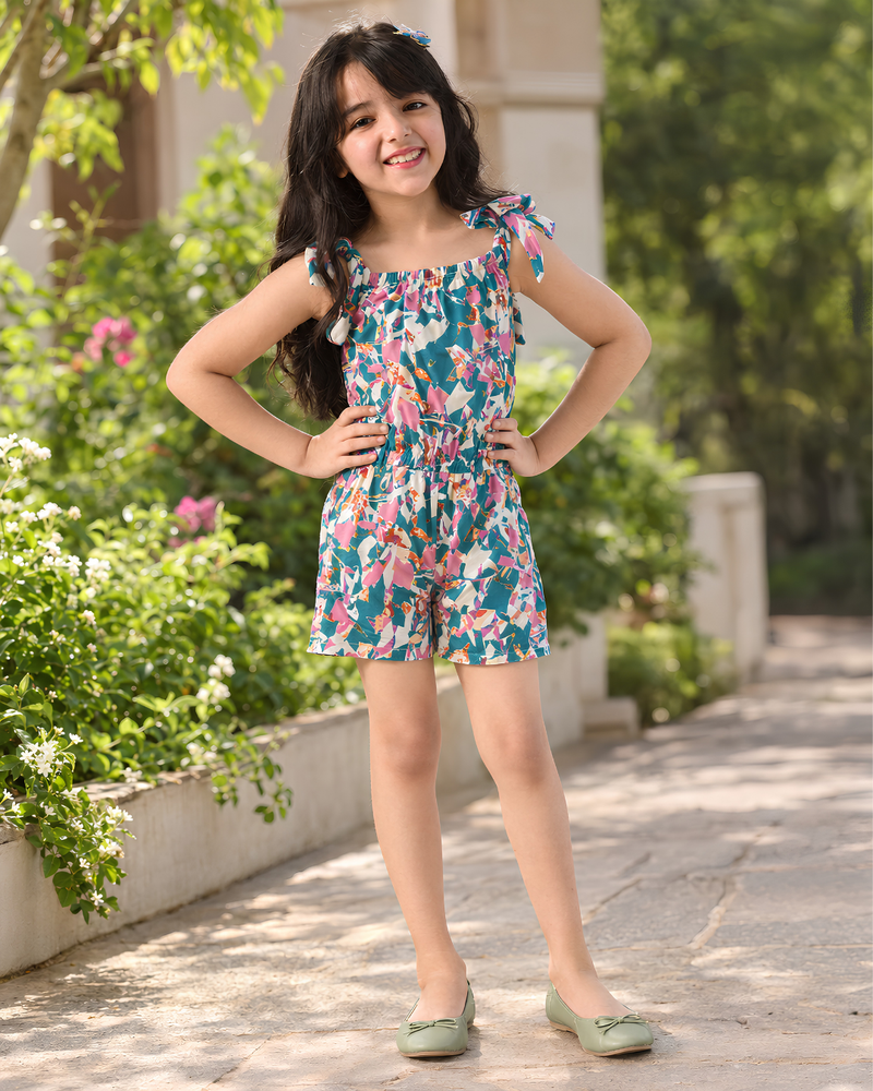 Marina Breeze Tie-Up Playsuit
